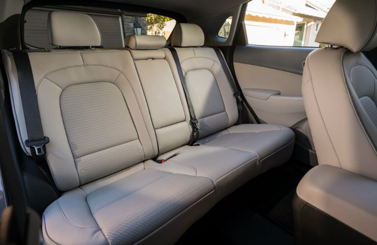 Seats inside the 2019 Kona Electric