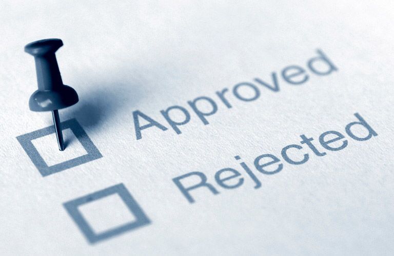 Pin sticking in approved box of car loan application