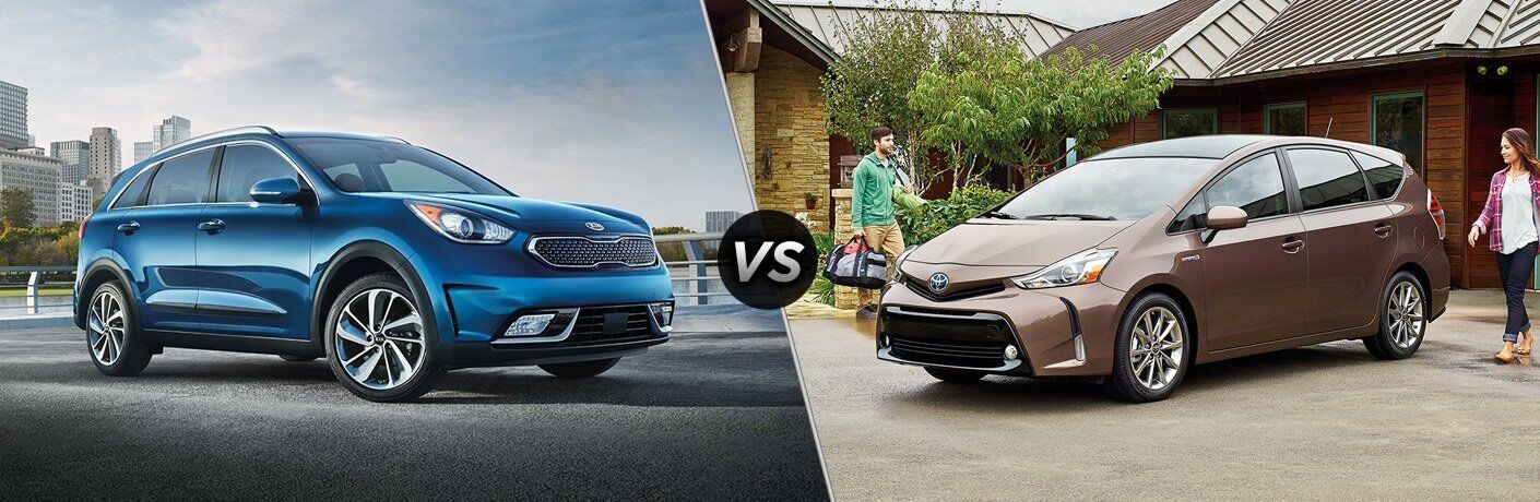 2017 Kia Niro Racine Vs Toyota Prius V 2017 Kia Niro Vs Toyota Prius V