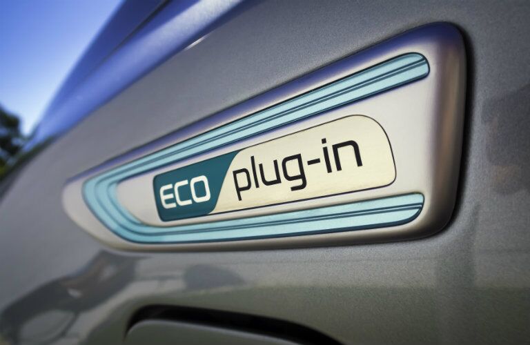 2017 Optima plug-in hybrid badge