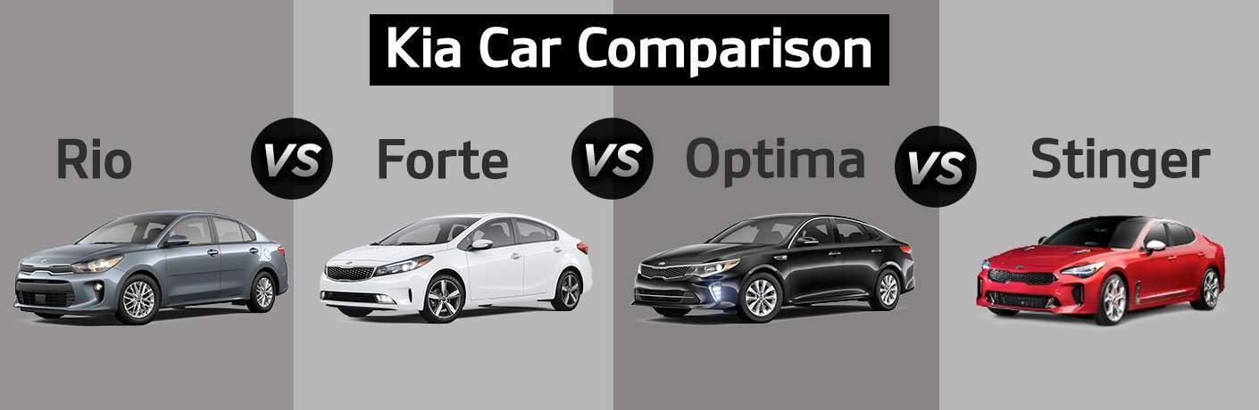 2018 Kia Rio vs Forte vs Optima vs Stinger_o