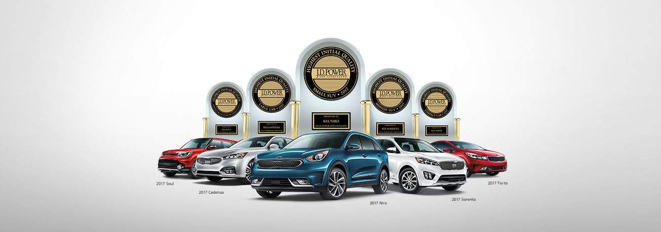 kia models highest ranked in class 2017 j d power iqs soul sorento mid size suv rankings