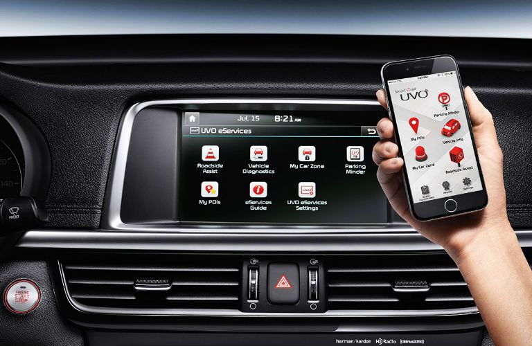 2016 Kia Optima smart phone connect Frank Boucher Kia Racine, WI