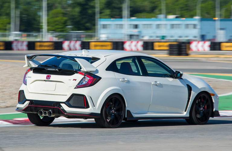 2017 Honda Civic Type R on the racetrack