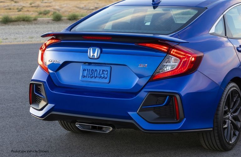 2020 Honda Civic Si Sedan rear end