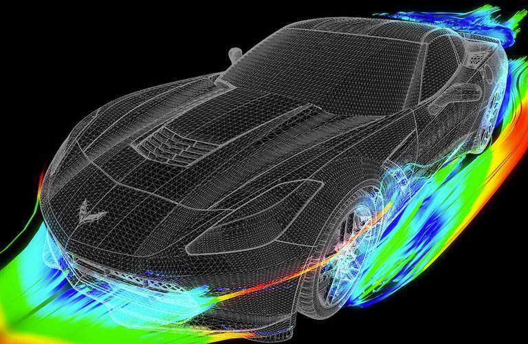 2018 Chevy Corvette Stingray aerodynamics