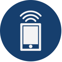 outline illustration of a smartphone