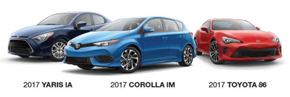 2017 Scion model lineup