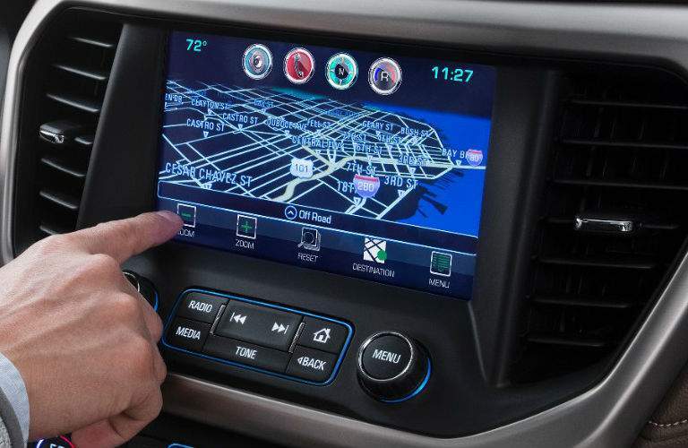 2017 GMC Acadia center touchscreen