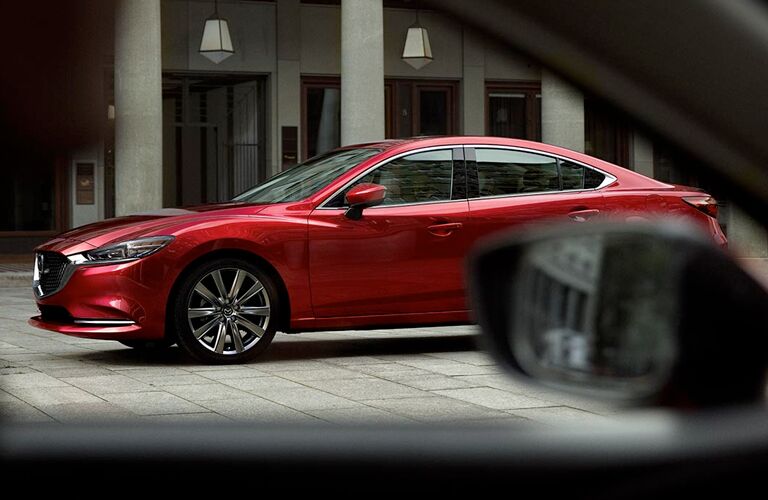 Profile of red 2018 Mazda6