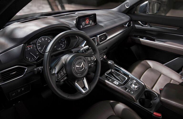 Steering wheel and dashboard in 2019 Mazda CX-5