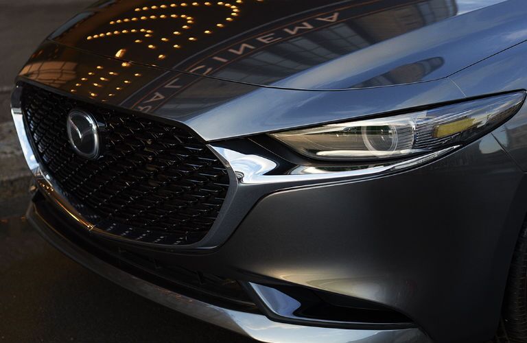 A photo of front-end of the 2020 Mazda3 Sedan.