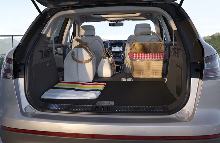 cargo loaded into rear of 2019 Lincoln Nautilus