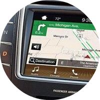 2019 Lincoln Nautilus navigation screen