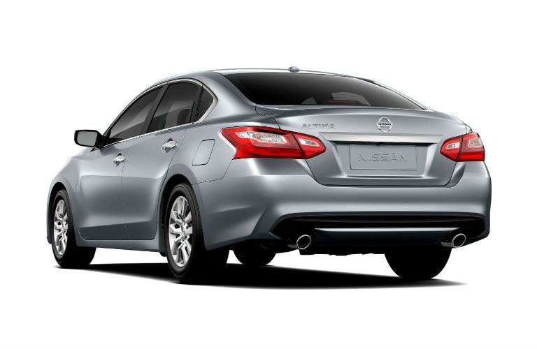 silver rear view of the 2018 Nissan Altima