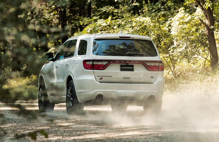2020 Dodge Durango driving on dirt road