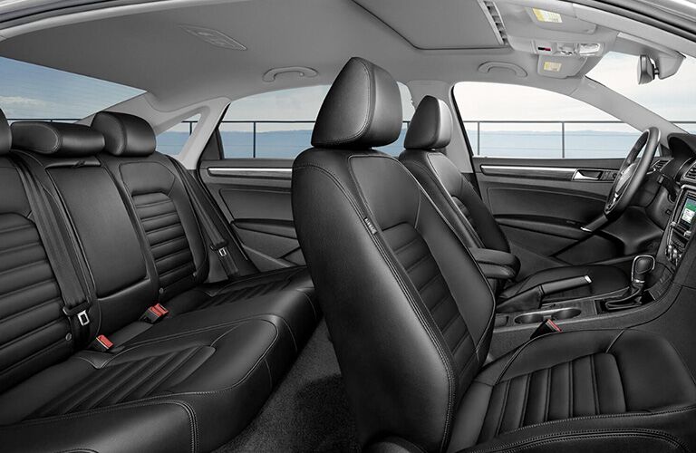 2018 VW Passat interior seats seen from the side