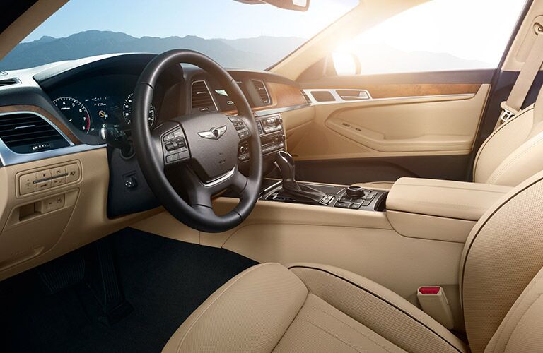 2016 Hyundai Genesis driver cockpit and dashboard