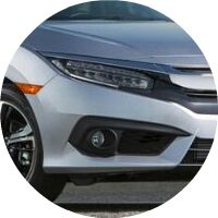 2018 Honda Civic headlight closeup