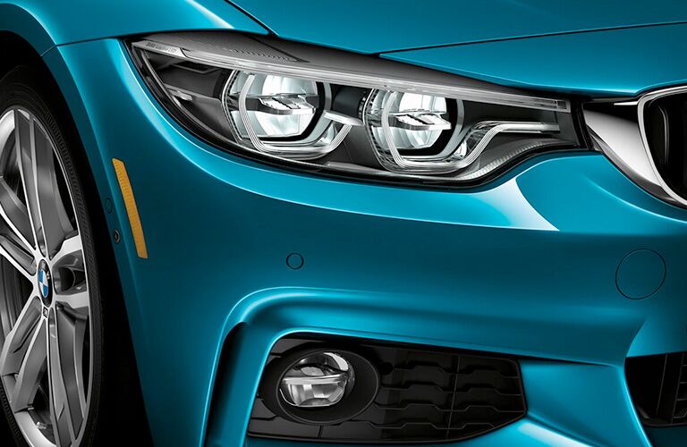 2019 BMW 4 Series headlight closeup
