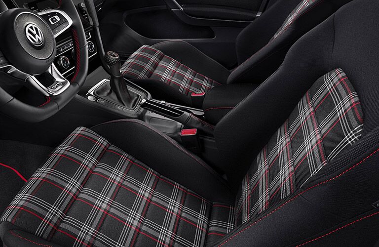2019 VW Golf GTI plaid seat interior