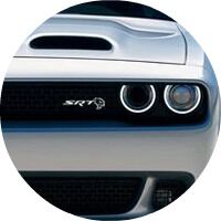 2019 Dodge Challenger SRT headlight closeup