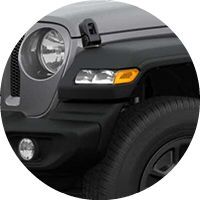 2019 Jeep Wrangler headlight and foglight