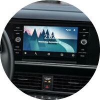 2019 VW Jetta touchscreen closeup