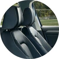 2019 VW Jetta front seats closeup