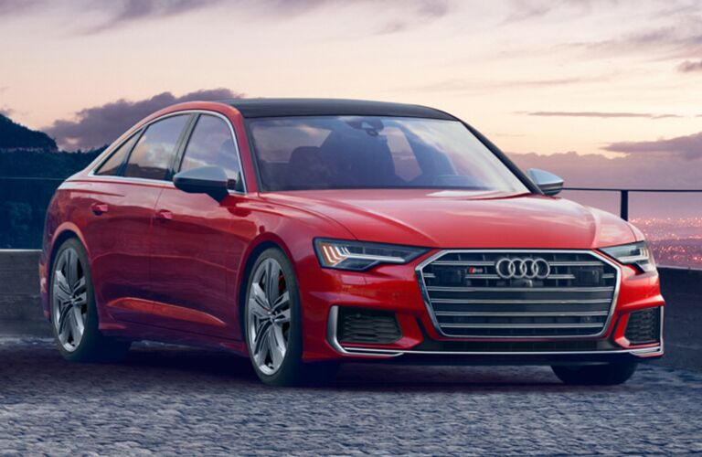 Audi S6 red front view