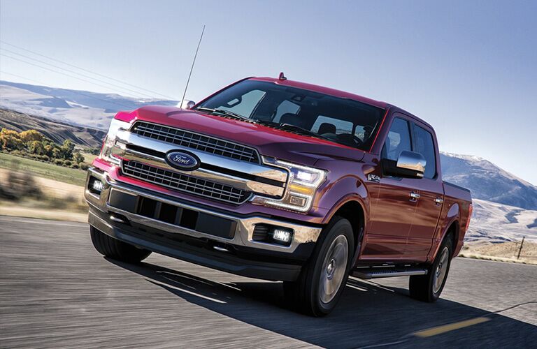 2020 Ford F-150 driving on highway