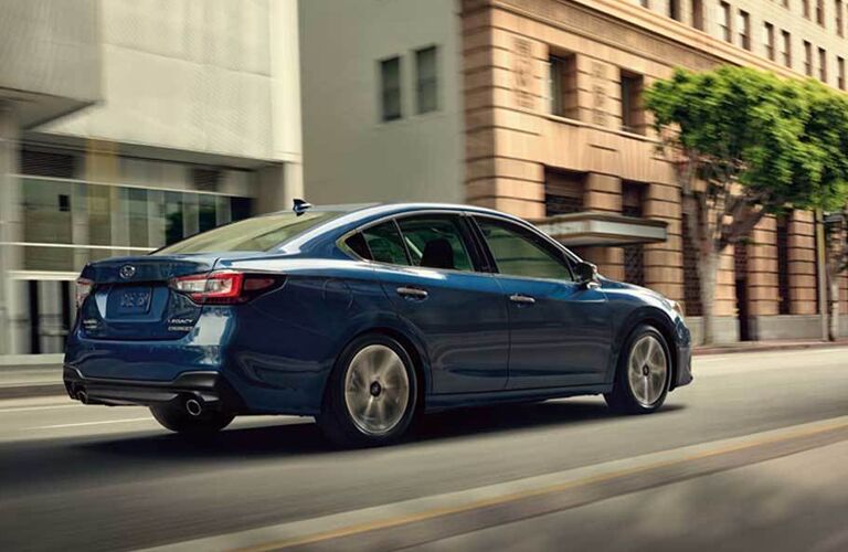 2020 Subaru Legacy driving down the street