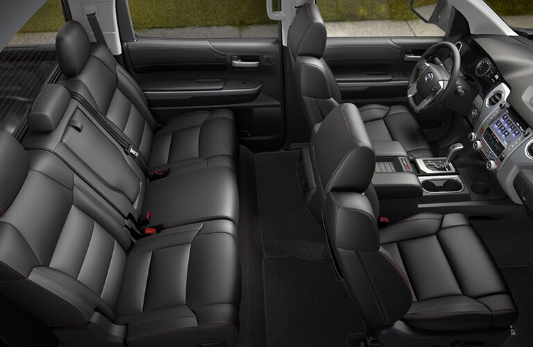 2020 Toyota Tundra interior seats seen from the top