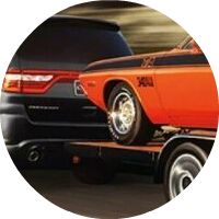 2020 Dodge Durango towing a car
