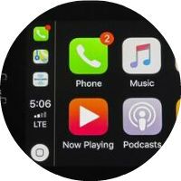 2020 Honda Civic SI infotainment screen closeup