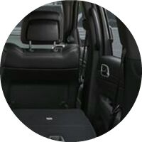 2020 Jeep Grand Cherokee interior rear seat folded and cargo area