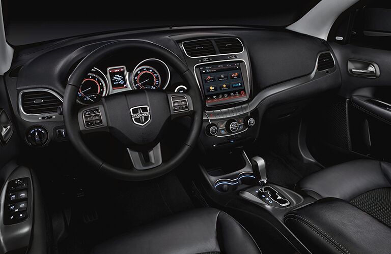 black interior seats inside dodge durango