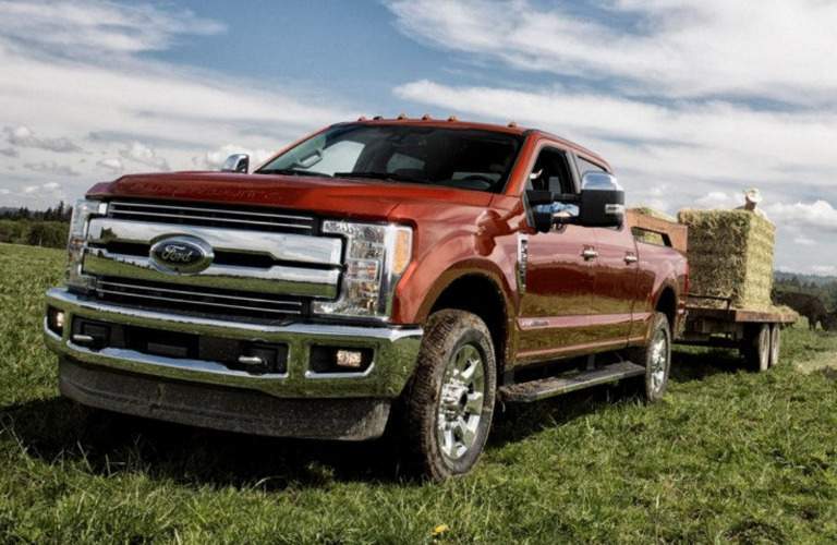 2017 Ford F-250 towing at the farm
