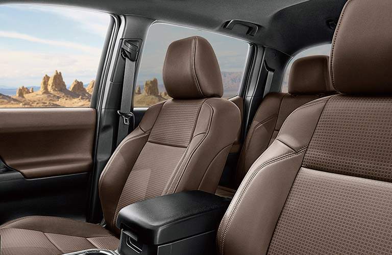Tan 2017 Toyota Tacoma Leather Interior