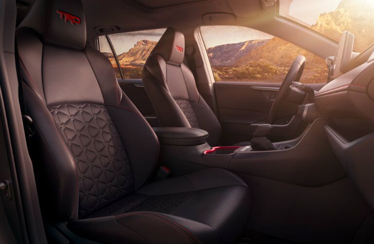 front seats of the 2020 Toyota RAV4 TRD Off-Road