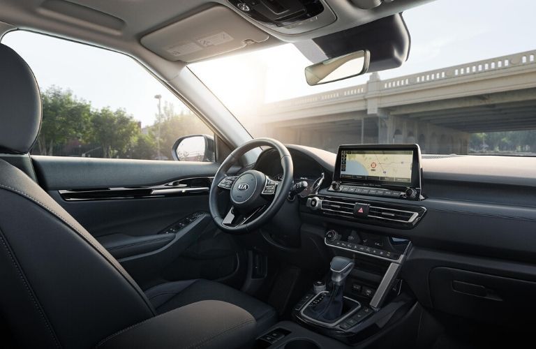 2021 Kia Seltos interior front seating area