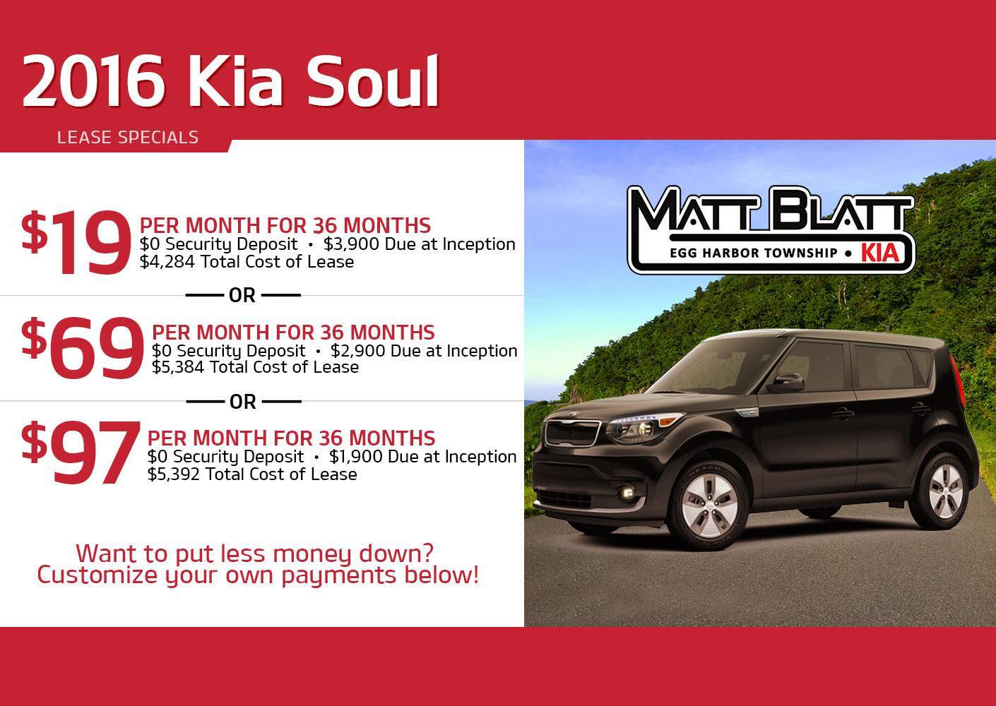 Toms River New Jersey Kia Dealership Matt Blatt Of 2016 Kia Soul Ev Lease Offers