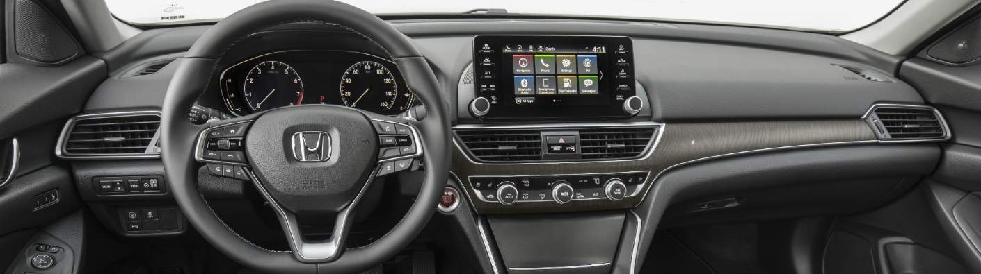2018 Honda Accord dashboard and instrument cluster showing infotainment touchscreen