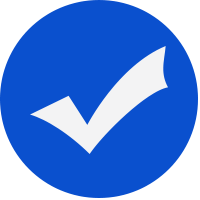 blue check mark icon