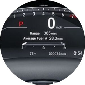 digital instrument cluster on honda cr-v
