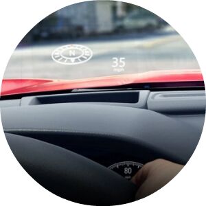 head-up display in the honda accord
