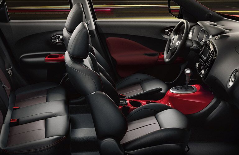 2017 Nissan Juke Dayton OH Interior Black Leather Seat Rows Console