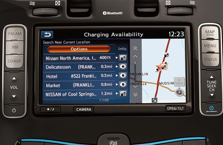 2017 Nissan LEAF charging availability