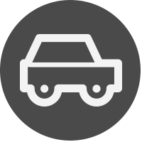 Car icon in anthracite
