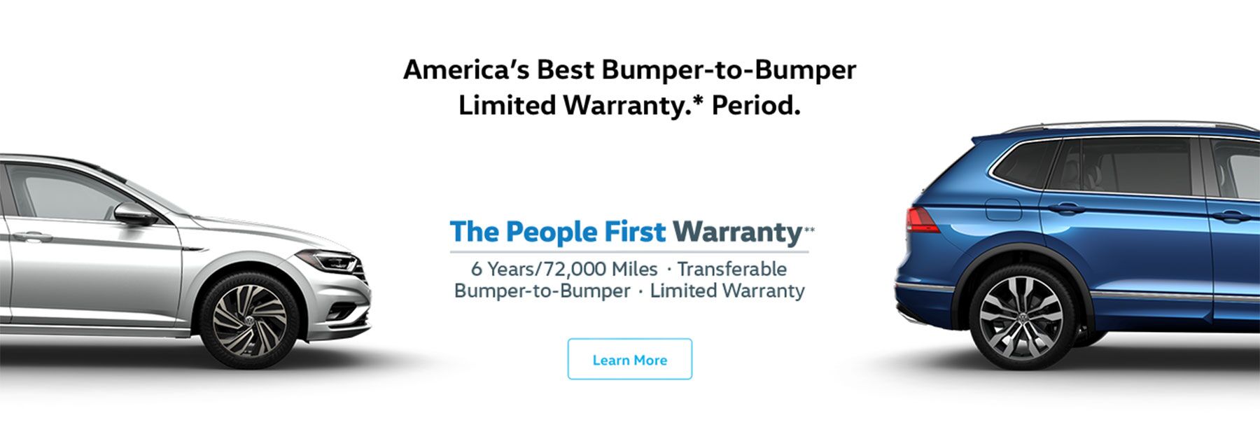 America's best bumper-to-bumper limited warranty. Period.